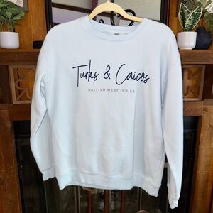 Light Blue Women’s Crewneck Sweater Turks & Caicos